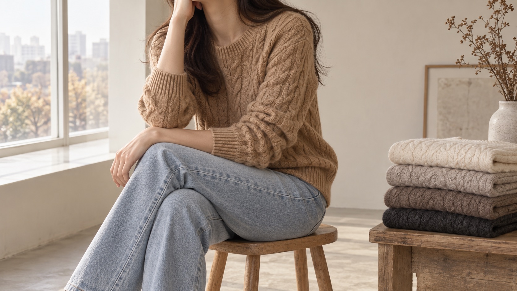 걸스라미 F/W 니트 룩북
